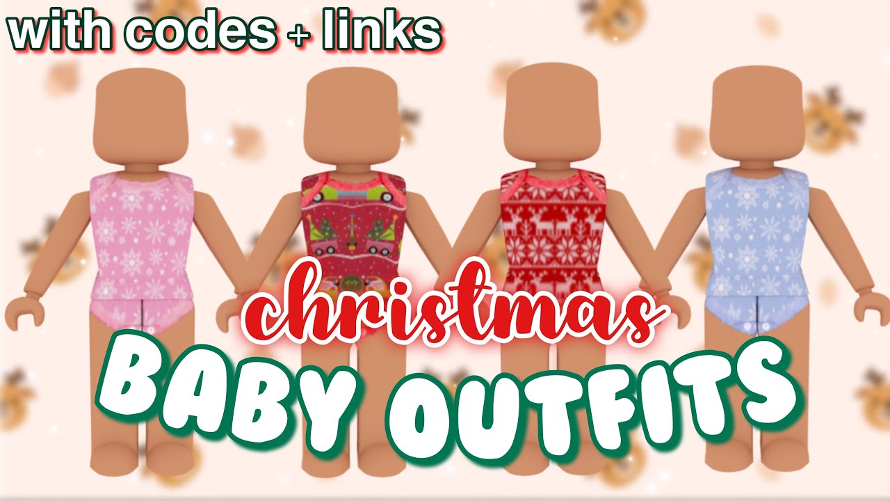 Christmas Baby Outfits With Codes Links Roblox Youtube - baby outfits roblox codes