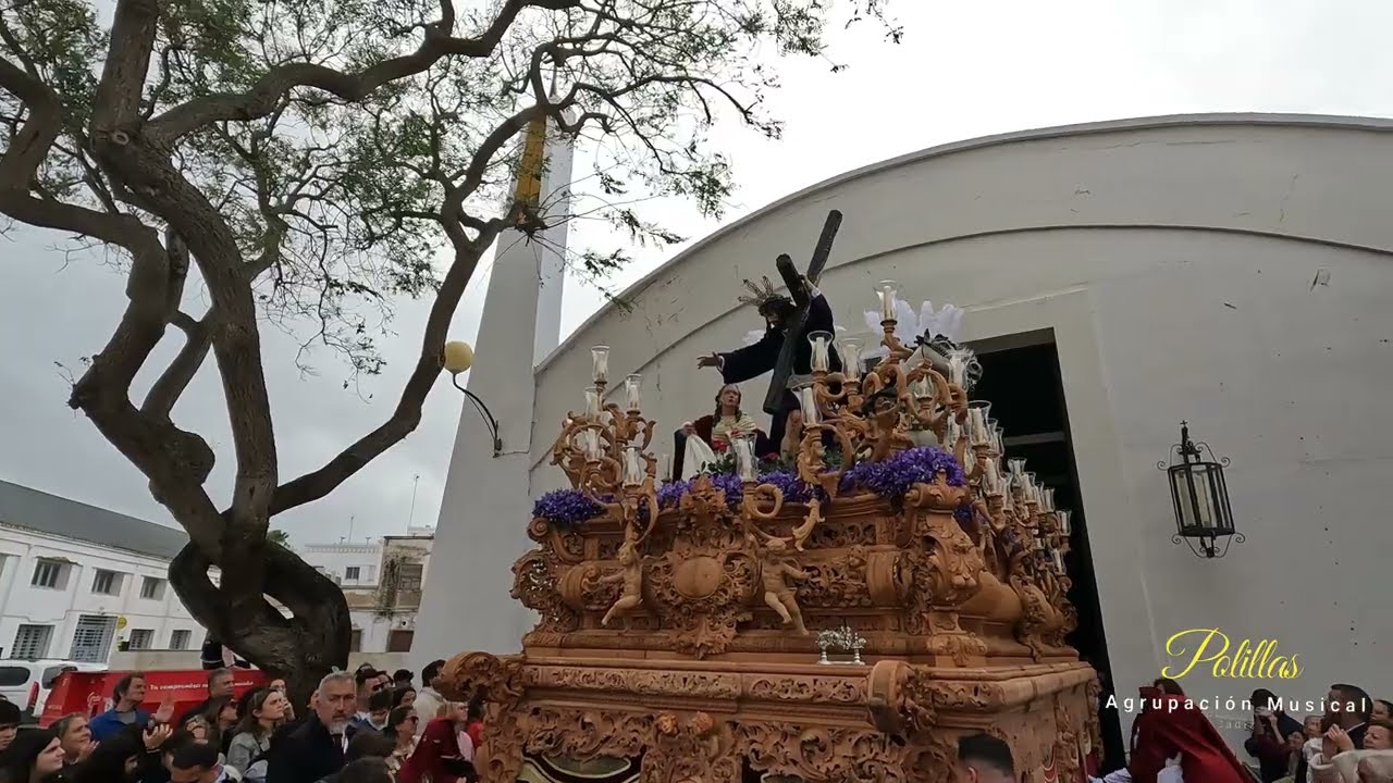 Tres Caídas San Fernando 2024 | Salida | Agrupación Musical Polillas | Jueves Santo