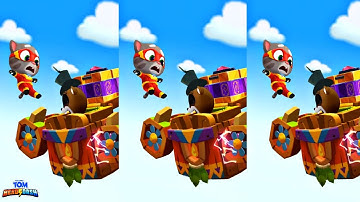 Talking Tom Hero Dash - Tom - 3 x - Walkthrough BOSS - Gameplay, Android - LILU