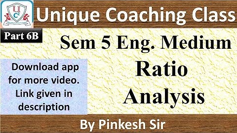 Tybcom Sem-5 | Ratio Analysis Part 6 (B) | Vnsgu | By Pinkesh Sir