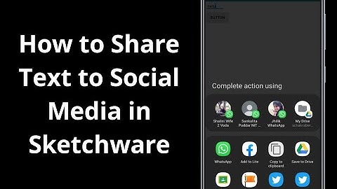 Share text to Facebook in Sketchware || How to Share Text to Social Media in Sketchware||