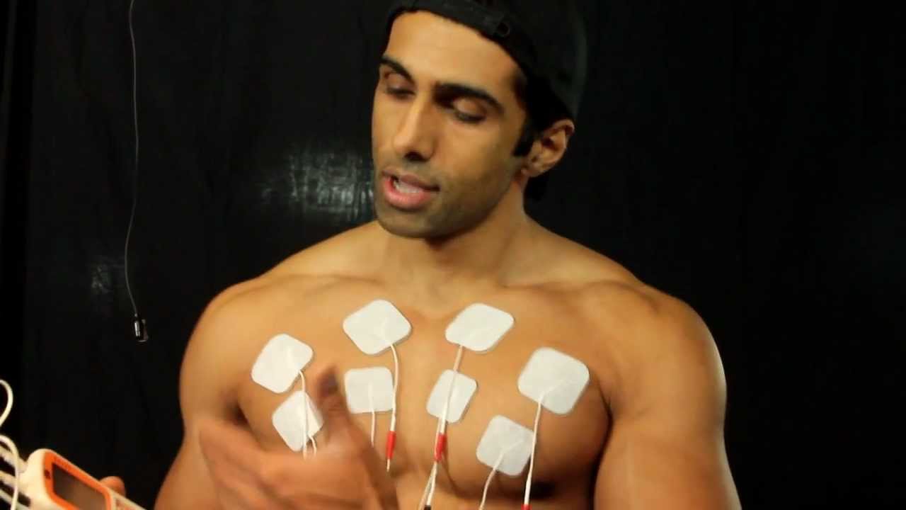 Chest - Pad Placement For Muscle Stimulation EMS