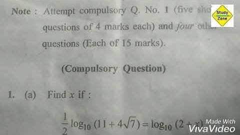 🌹🌹Crsu B. Com 1st sem mathematics paper of December 2018