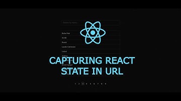 Storing state in URL with react