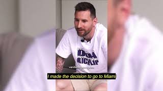 &quot;I made the decision to go to Miami&quot; - Leo Messi is Inter Miami&#39;s player