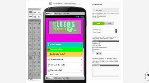 customize  the "More" tab in business directory app