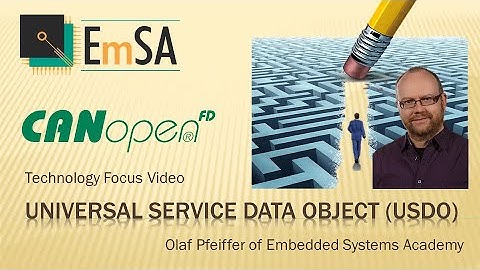 CANopen FD Universal Service Data Object (USDO)