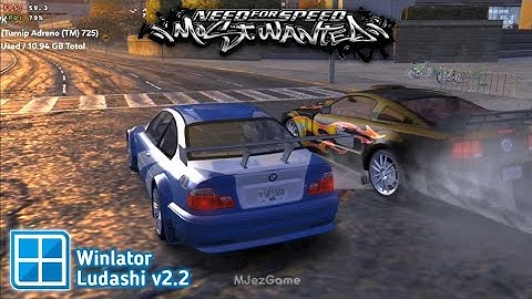 Winlator Bionic Ludashi v2.2 - Gameplay NFS Most Wanted 2005 (Windows) On Android