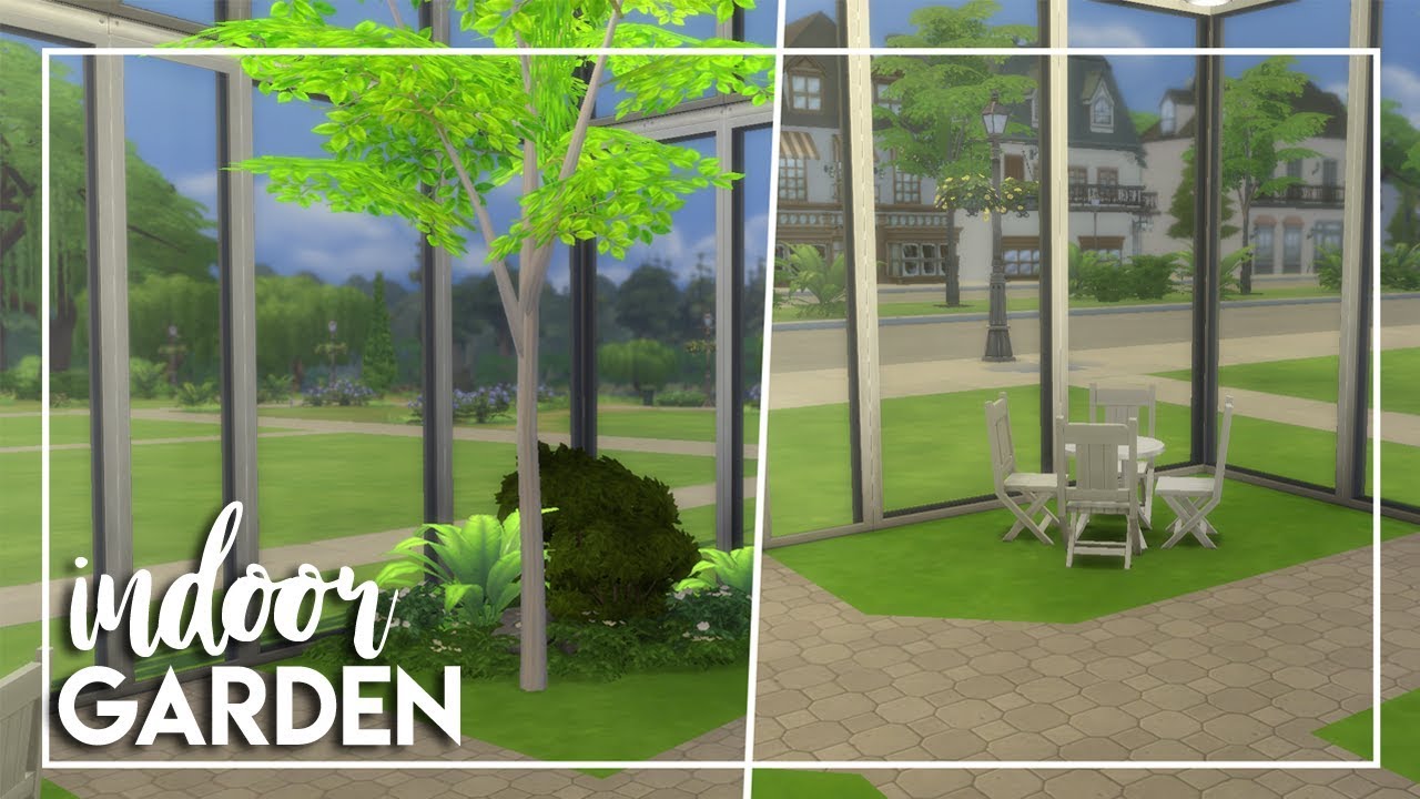 INDOOR GARDEN The Sims 4 Room Build YouTube