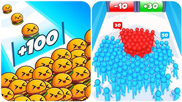 Food Run Vs Join Clash 3d   All New Levels Game Mobile Walkthrough iOS, Android Gameplay Update