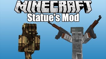 Minecraft mod review - Statues mod!