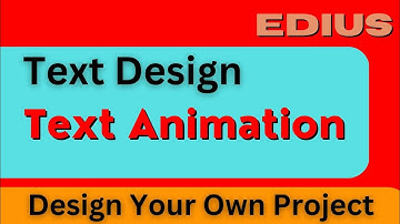 How to text animation and decoration in EDIUS l Smoothly motion how you will make. #edius #edit