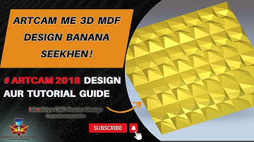 ArtCAM Me 3D MDF Design Banana Seekhen! #interiordesign #mdfboard #ishadhiyacnc #art #tutorial