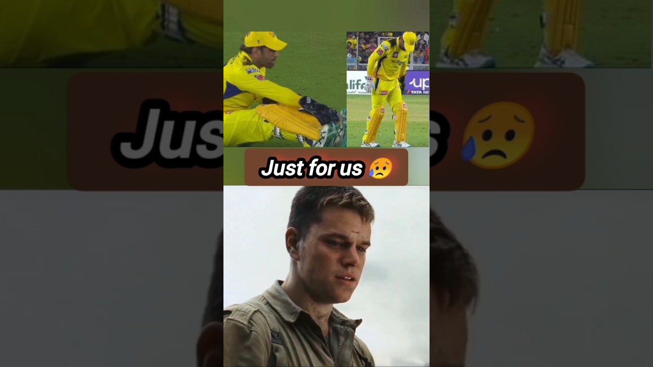 Dhoni tolerating his Pain only for us 😥 