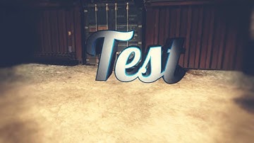 Adobe After Effects CS6 : 3D Text Motion Track Test!