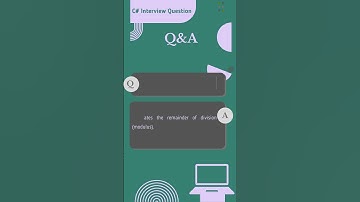 5 Important Interview Questions on Arithmetic Operators in C# #fresher #jobs #resume #interview