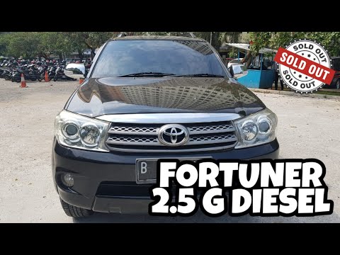 Info Mobil TOYOTA FORTUNER 2.5 G DIESEL 2010 | SOLD OUT