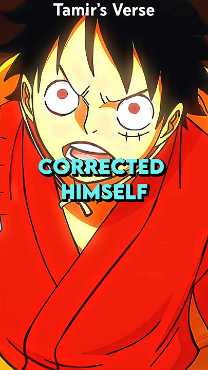 The ONLY Time Luffy Corrected Himself! #anime #onepiece #luffy #shonen #strawhatpirates