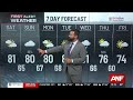 First Alert Forecast: A Dry Weekend Before Low rain Chances Return Next Week