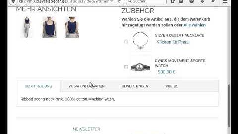 Produkt Video Magento Extension - Frontend Demo