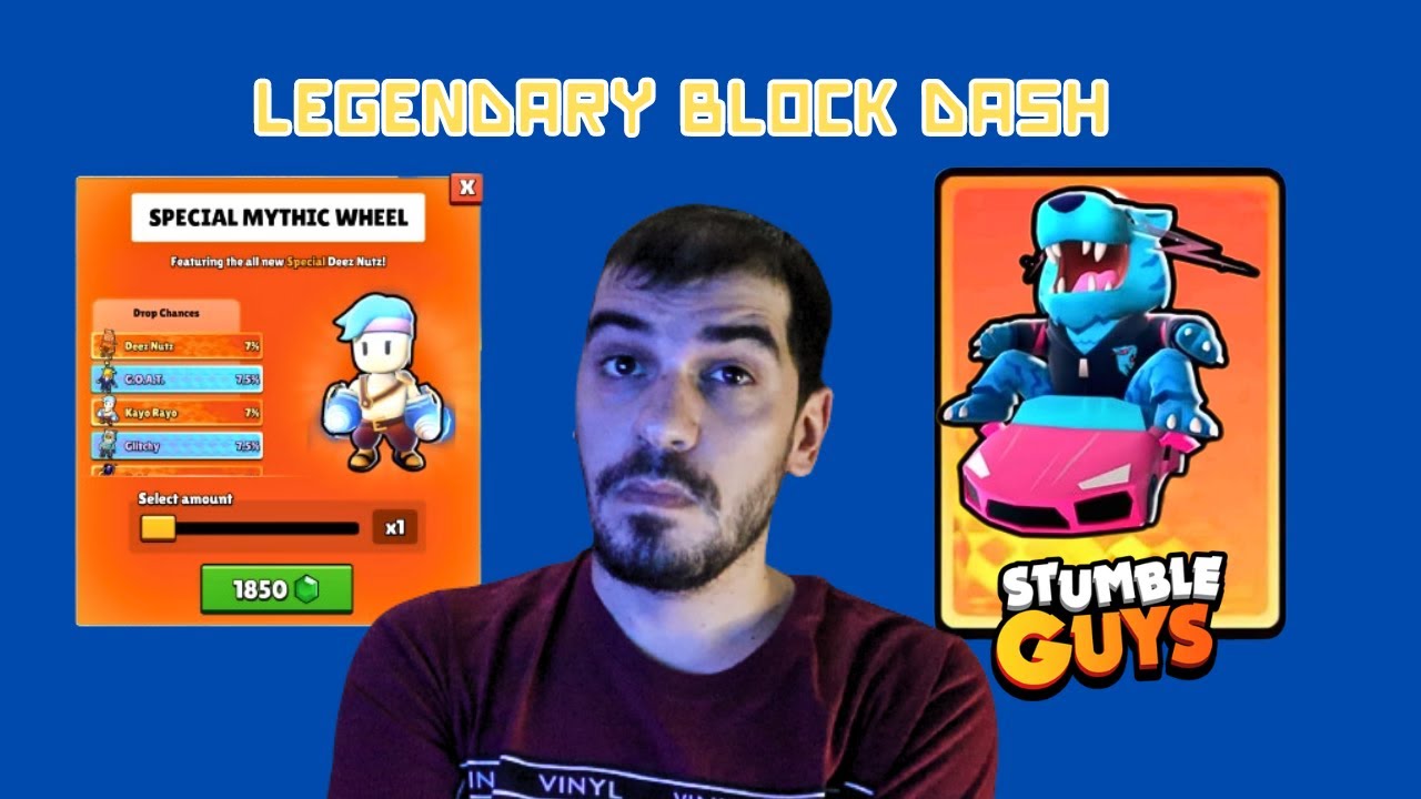 ΞΕΚΛΕΙΔΩΣΑ ΤΟΝ MR BEAST TRACKING (LEGENDARY BLOCK DASH) - STUMBLE GUYS