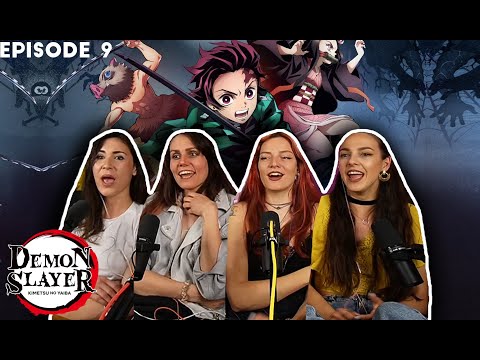 :)     Demon Slayer: Kimetsu no Yaiba Episode 9: Temari Demon and Arrow Demon REACTION