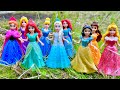 9 Minutes Disney Princess Collection ASMR Satisfying Unboxing | Disney Dolls Relaxing
