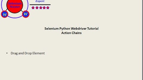 Selenium Python Webdriver Tutorial - Drag and Drop
