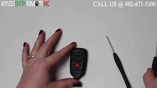 How To Replace A 1998 - 2002 Isuzu Trooper Key Fob Battery