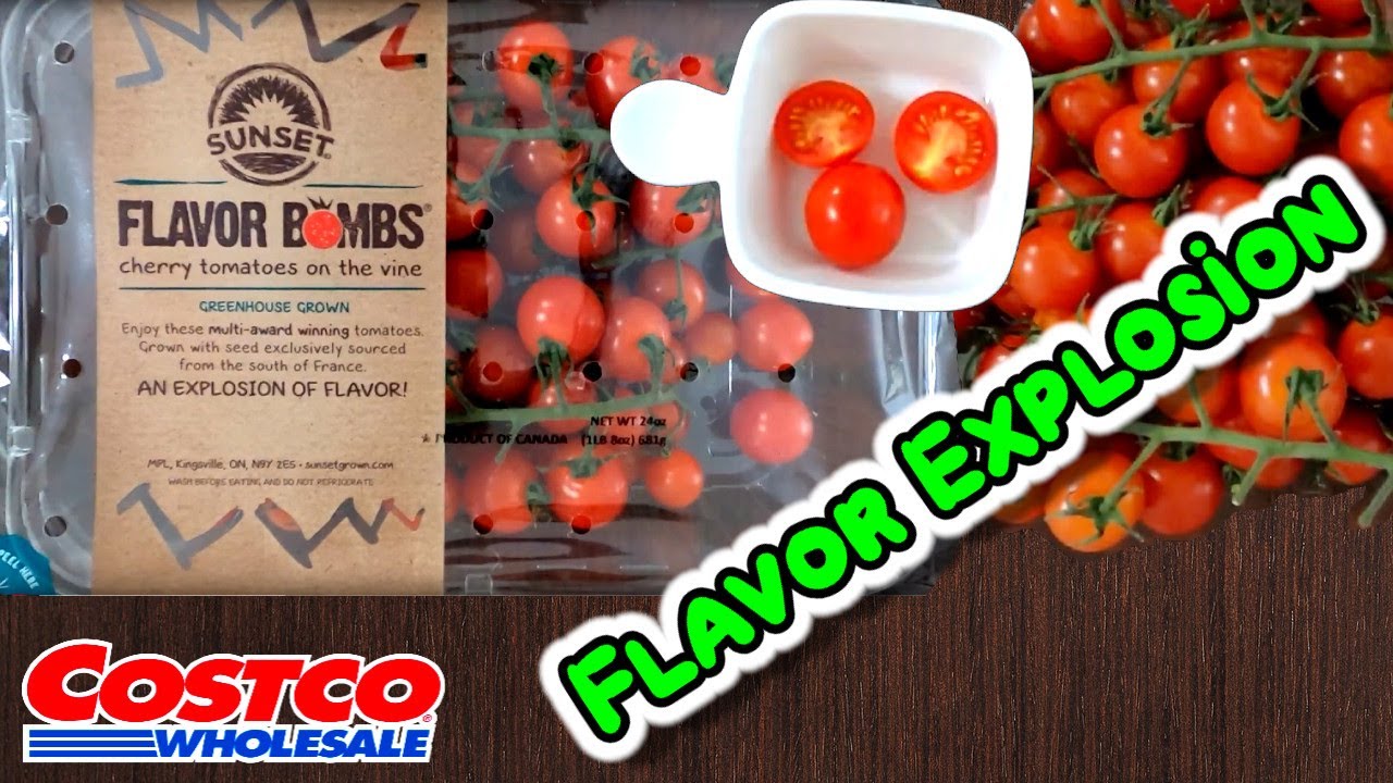 Sunset Flavor Bombs Cherry Tomatoes On The Vine Costco Product Review Youtube 