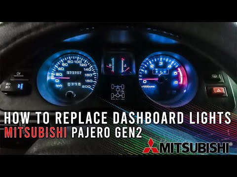 How to Replace Dashboard Lights: Mitsubishi Pajero / Montero / Shogun Gen2 - Ep.1