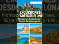 Excursiones desde Barcelona 🚆 Lugares increíbles cerca de la ciudad #shorts