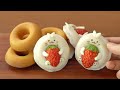 튀기지 않은 구운도넛 만들기 :: 글레이즈 도넛 :: 딸기토끼 도너츠 :: Glazed Donuts, Baked Donuts, Strawberry Donuts