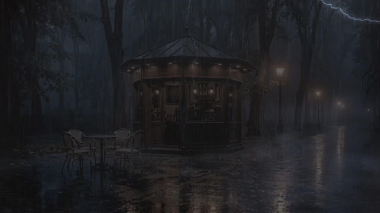 Quiet Night Rain 🌙 Heavy Rain & Soft Thunder for Deep Sleep Ambience ...