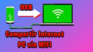 Cómo pasar Internet a Mi PC sin WiFi Por Cable USB by Yoyo Tech 222 views 3 months ago 5 minutes, 37 seconds