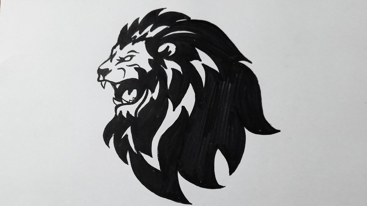 Tribal Lion With Flowing Mane Tribal Tattoo Di-cut Design  Car/truck/home/laptop/computer/phone Decal - Etsy