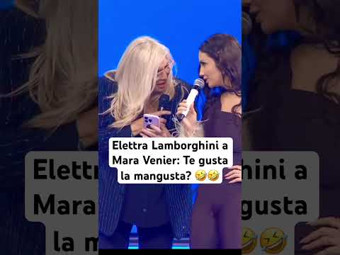 Video Elettra Lamborghini a Mara Venier: Te gusta la mangusta? ?? #elettralamborghini #maravenier