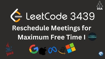 Leetcode 3439 Medium | Reschedule Meetings for Maximum Free Time I | Sliding window