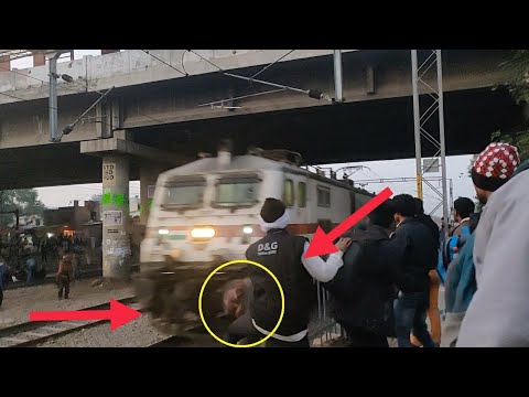 Horrible Train Accident: Rajdhani Express Hits Man To Death || Indian Railways