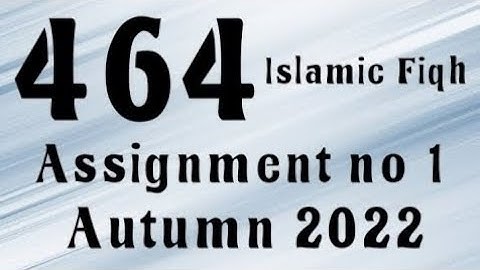 AIOU Code 464 Solved Assignment No.1 Autumn 2022 #aiou #aiousolveassignments