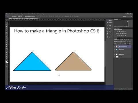 How to Make a Triangle in Photoshop CS Using the Shape Tool.