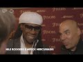 Nile Rodgers and Merck Mercuriadis on The Ivors red carpet