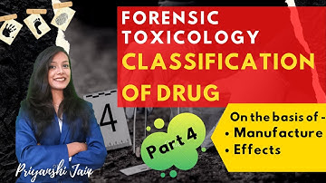 Classification of Drugs | Forensic Toxicology 4 | UGC-NET, BSc, MSc, CUET | Priyanshi Jain