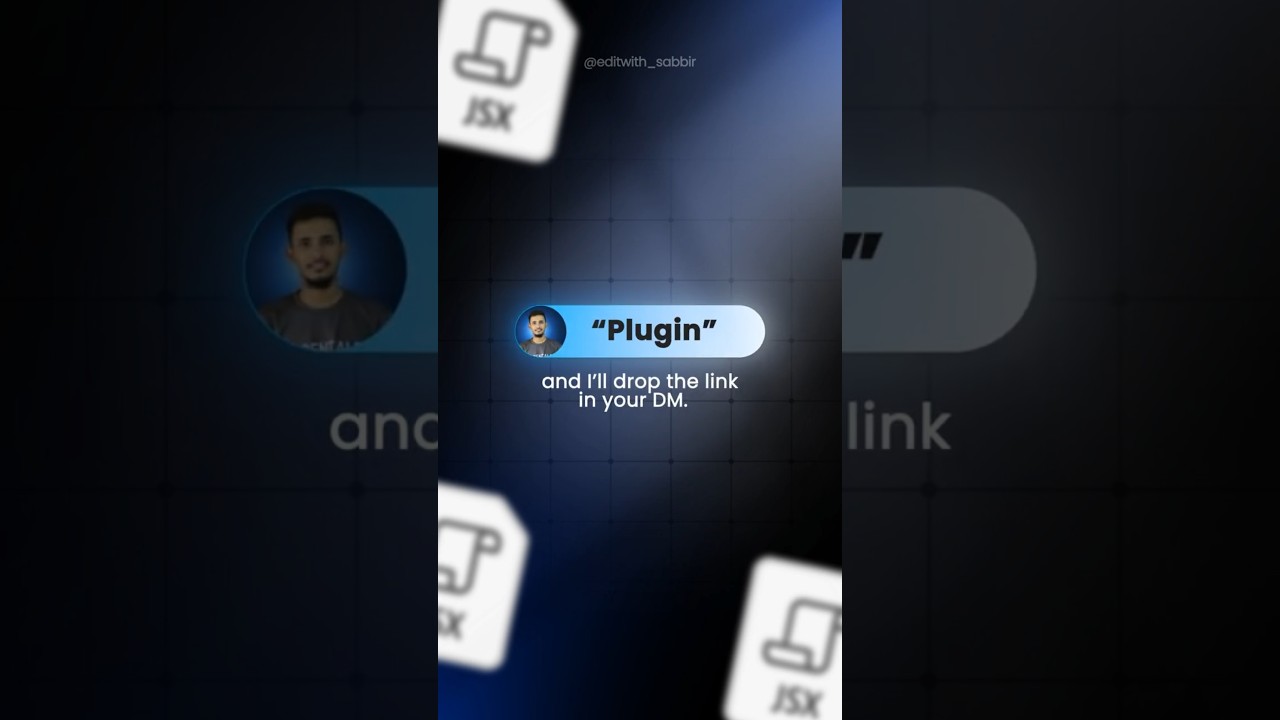Comment "Plugin"⚡ |  Auto subtitle Plugin for AE  #plugin #aftereffects