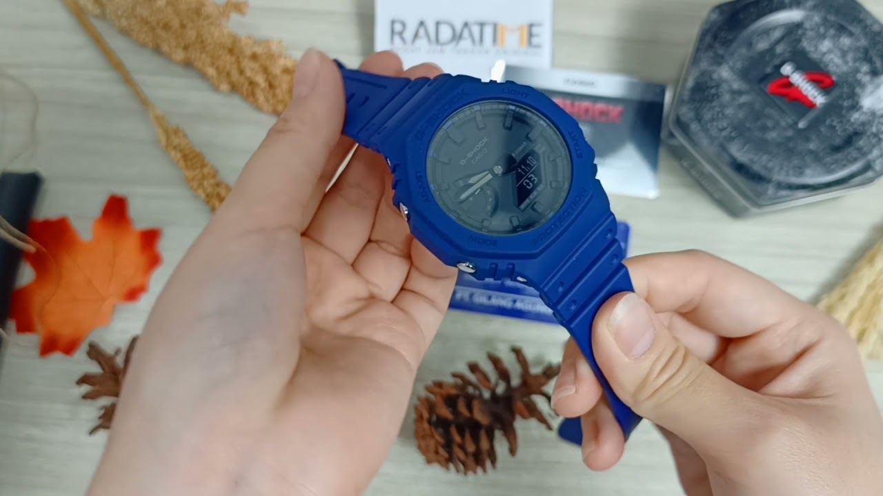 Casio G-Shock Special Color Models Black Dial Blue Resin