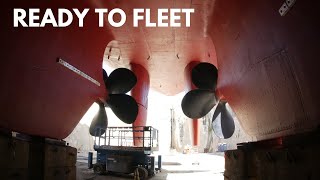Getting Ready to Refloat and Move the Ship To Paint Under the Blocks: Drydock Update 10