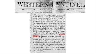 1860 article - Whites in America per Vatican since 10th century & Danish Archives