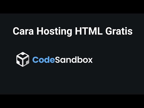 Cara Hosting Website Portofolio HTML Gratis dengan Codesandbox.io