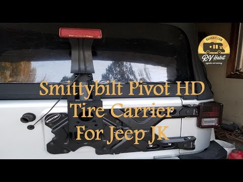 Smittybilt Pivot HD Tire Carrier Jeep JK Heavy Duty Hinge 2843 – Review and How to Install