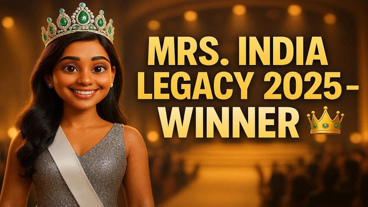 From Airport Delays to a Crowned Victory – Mrs. India Legacy 2025 ✨